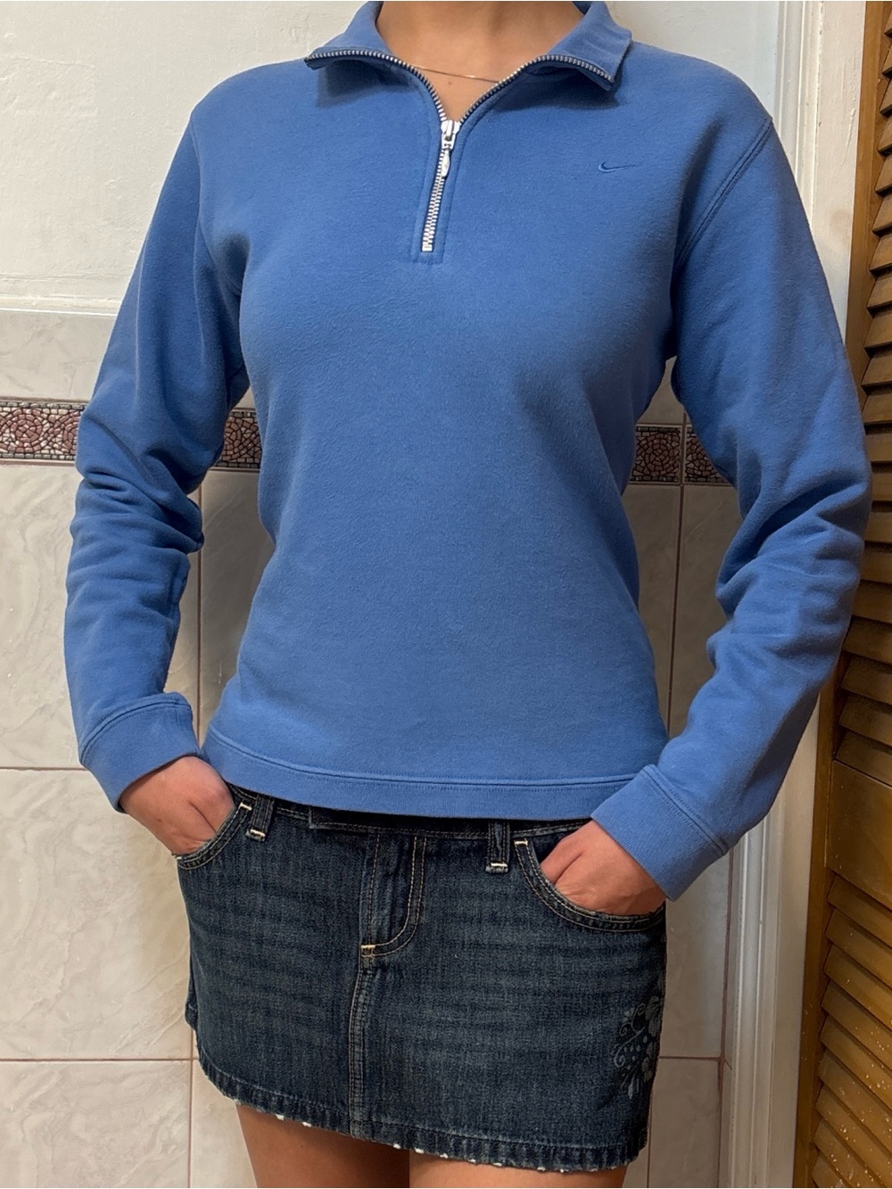 Nike Baby Blue Half-Zip Pullover